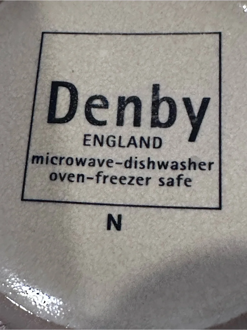 Vintage Denby Fire stoneware teapot from England